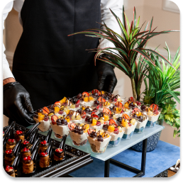 Imagem de uma refeição gourmet servida em jantar ou almoço familiar